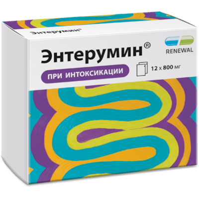 Энтерумин пор. д/сусп. для приема внутрь 800мг №12