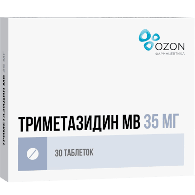 Триметазидин МВ табл. с пролонг. высвоб. п.п.о. 35мг №60