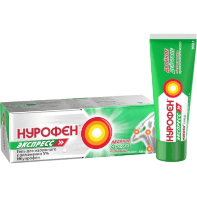 Нурофен Экспресс гель для наружного применения 5% 100г