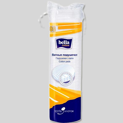 Белла cotton Ватные подушечки (диски) круглые №80 Белла cotton Ватные подушечки (диски) круглые №80