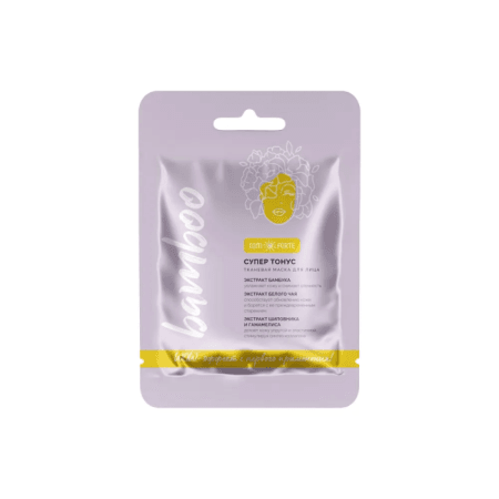 ComForte Маска тканевая для лица супер тонус с экстрактом бамбука №1