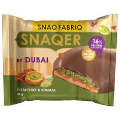 Печенье глазированное Snaq Fabriq фисташковая паста,хрустящее тесто и карамель 45г