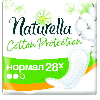 Прокладки ежедневные Натурелла cotton protection нормал №28 Прокладки ежедневные Натурелла cotton protection нормал №28