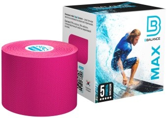 Кинезио тейп BBTape max 5смх5м розовый
