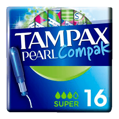 Тампакс компак перл Тампоны Супер с аппликатором №16