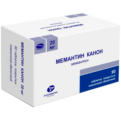 Мемантин Канон табл. п.п.о. 20мг №90