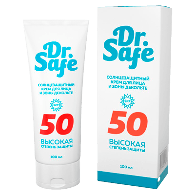 Доктор сейф Крем для лица и зоны декольте солнцезащитный SPF50 100мл Доктор сейф Крем для лица и зоны декольте солнцезащитный SPF50 100мл
