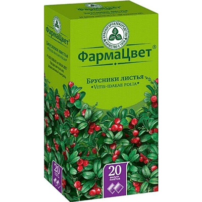 Брусники листья-пор. фильтр-пак. 1,5г №20