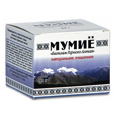 Мумие бальзам горного Алтая 50г Мумие бальзам горного Алтая 50г