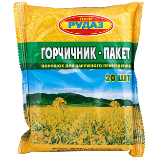 Горчичник-пакет пор. для наружн. прим. 3,3г №20