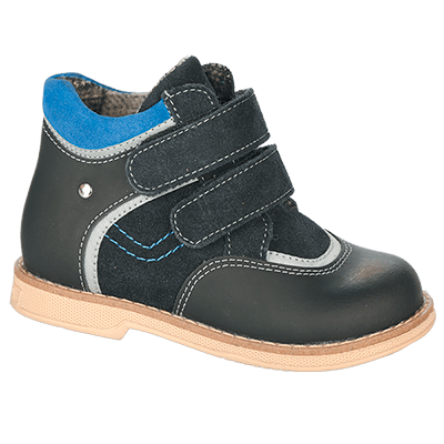 Ботинки ортопедические детские утепленные р.27 черно-синий TW-319