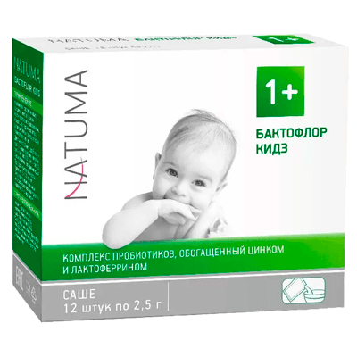 Натума бактофлор кидз 1+ саше №12 Натума бактофлор кидз 1+ саше №12