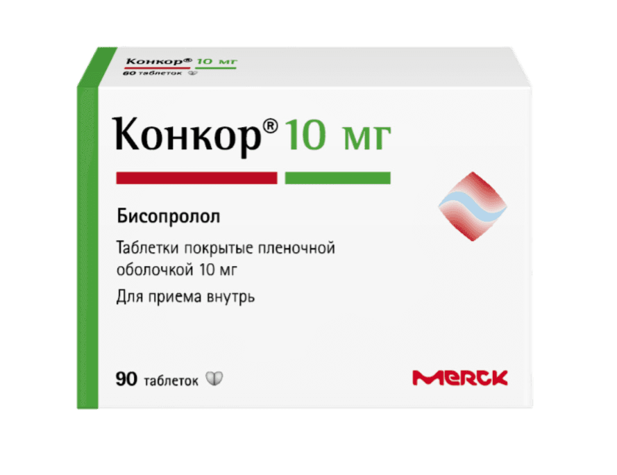 Конкор табл. п.п.о. 10мг №90