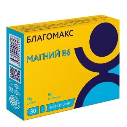 Благомакс Магний B6 капс. №30