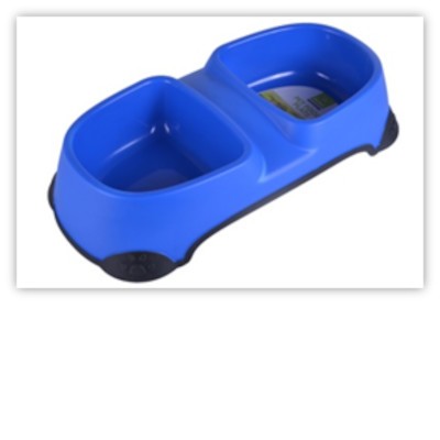Nunbell Миска для животных двойная микс 40х20х8,5см 900мл №2(30919-0134)