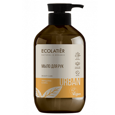 Эколатье ecolatier мыло жидкое д/рук мандарин-мята 400мл (844102)