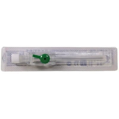 Катетер внутривенный Healflon с дополнительным портом и крыльями 18G зеленый №1