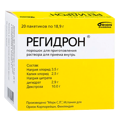 Регидрон пор. для р-ра для приема внутрь пакет 18,9г №20