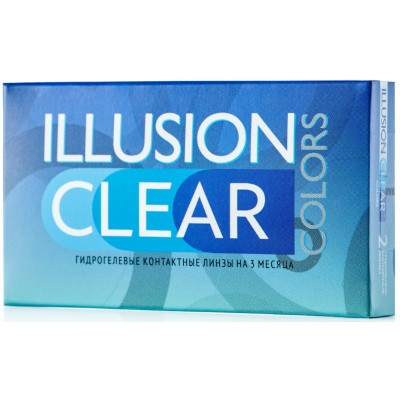 Линзы контактные Illusion colors clear bc 8,6 -02,50 №2