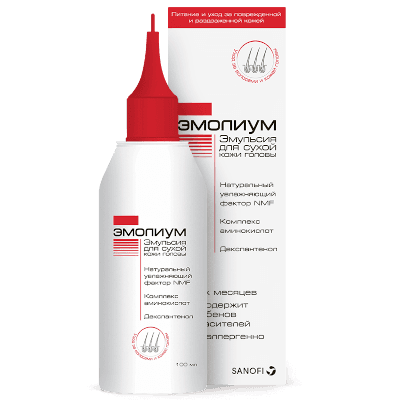 Эмолиум Эмульсия для сухой кожи головы 100мл