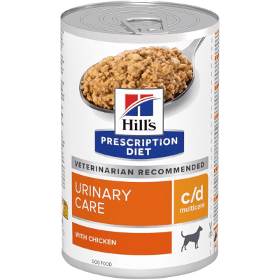 Хиллс HPD Корм влажный c/d для собак для растворения струвитов курица консервы 370г