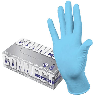 Перчатки смотровые нитрил нестер Connect blue неопудр р.S(6.5) 1 пара Перчатки смотровые нитрил нестер Connect blue неопудр р.S(6.5) 1 пара