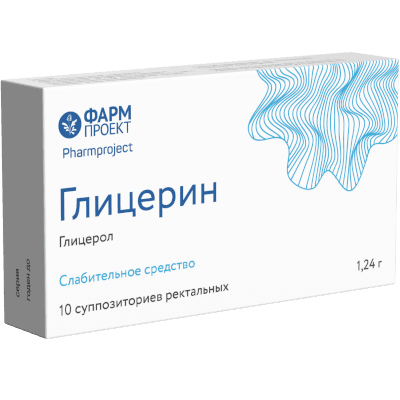 Глицерин супп. рект. 1,24г №10 Глицерин супп. рект. 1,24г №10