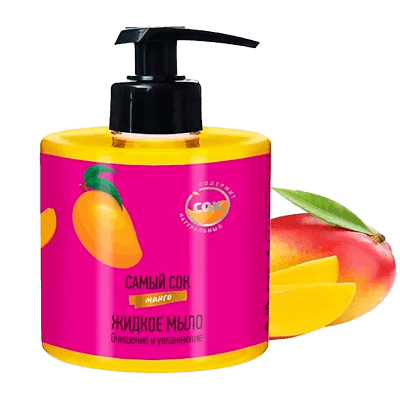 Самый сок Мыло жидкое очищение и увлажнение с натуральным соком манго 300мл