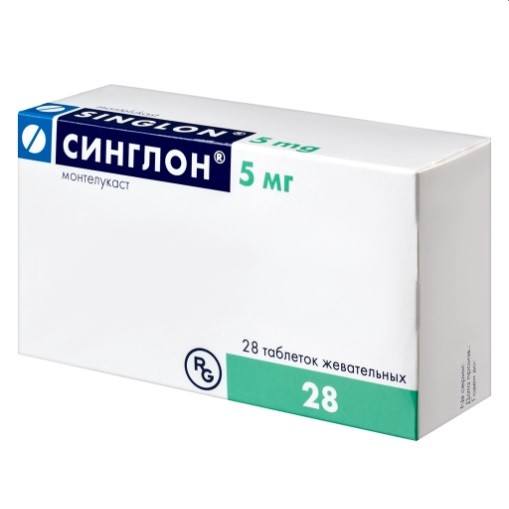 Синглон табл. жев. 5мг №28 Синглон табл. жев. 5мг №28