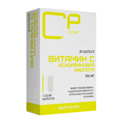 Atech nutrition Витамин С аскорбиновая кислота капс. №30