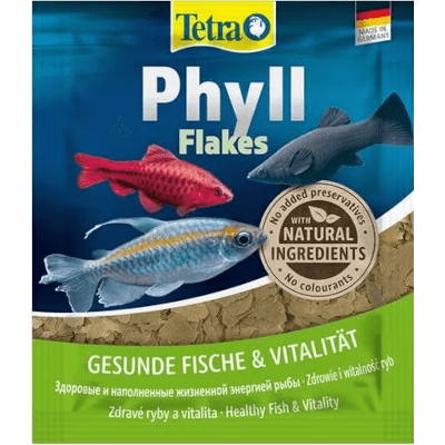 Тетра Phyll Flakes Корм для рыб хлопья с растительным компонентом саше 12г