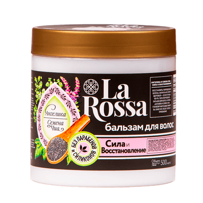 La Rossa/Ла Росса Бальзам для волос ангелика/семена чиа 500мл