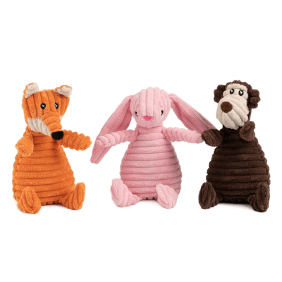 Wogy Игрушка-пищалка для собак мягкая животные микс 27х20см(2424-5295)