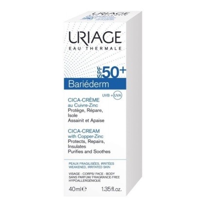 Урьяж барьедерм-цика Крем с медью и цинком spf50+ туба 40мл