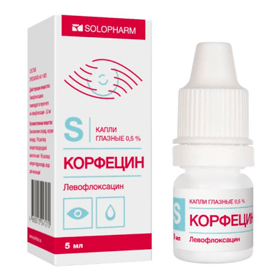 Корфецин-Солофарм капли гл. 0,5% 5мл №1