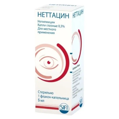 Неттацин капли глазн. 0,3% 5мл №1
