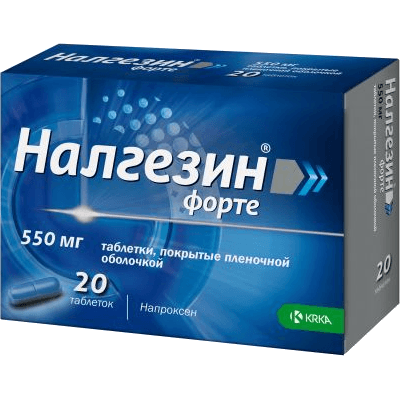 Налгезин форте табл. п.п.о. 550мг №20