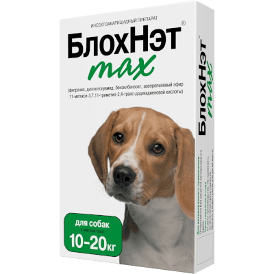 БлохНэт max Капли на холку для собак 10-20кг фл 2мл