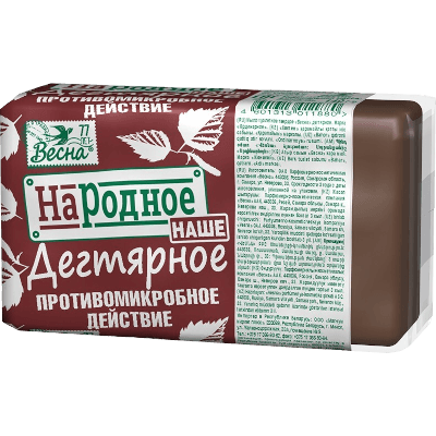 Весна Мыло дегтярное народное 140г