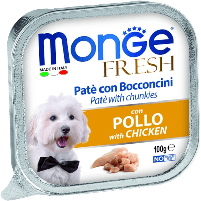 Монж Dog Fresh Корм влажный для собак Курица с овощами консервы 100г