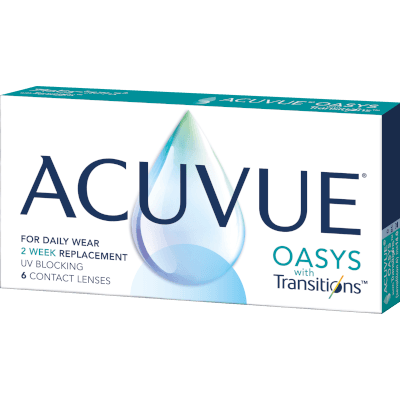 Линзы контактные фотохромные Acuvue oasys with transitions двухнедельные d-14,00 bc 8,4 -1,25 №6