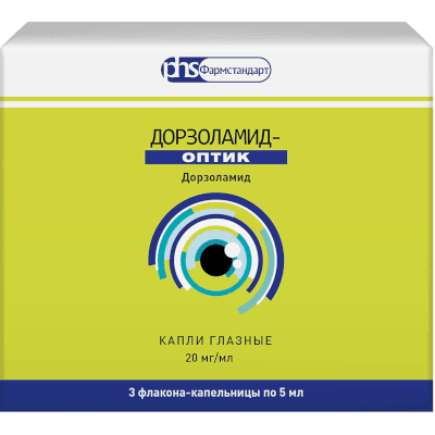 Дорзоламид-Оптик капли глазн. фл. -кап. 20мг/мл 5мл №3