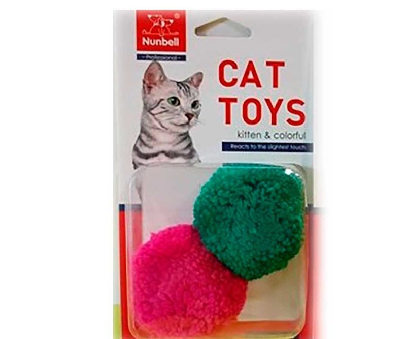 Nunbell Набор игрушек для кошек мячики 5см №2(10922-8784)