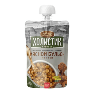 Деревенские лакомства Холистик для собак бульон из утки 160г