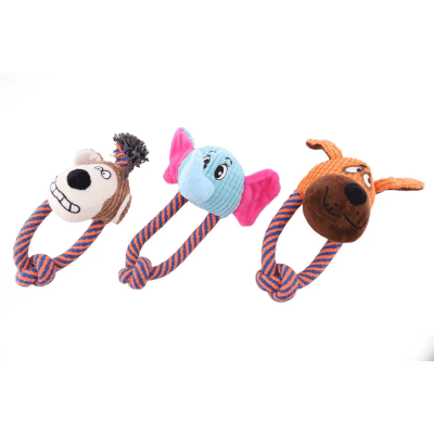 Wogy Игрушка-пищалка для собак мягкая с канатным кольцом 20х9см(10922-5534) Wogy Игрушка-пищалка для собак мягкая с канатным кольцом 20х9см(10922-5534)
