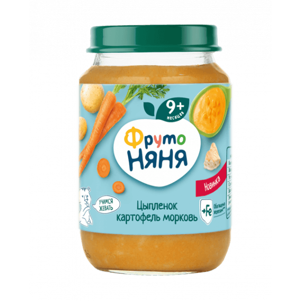 Фрутоняня Пюре картофель/морковь/цыпленок 190г