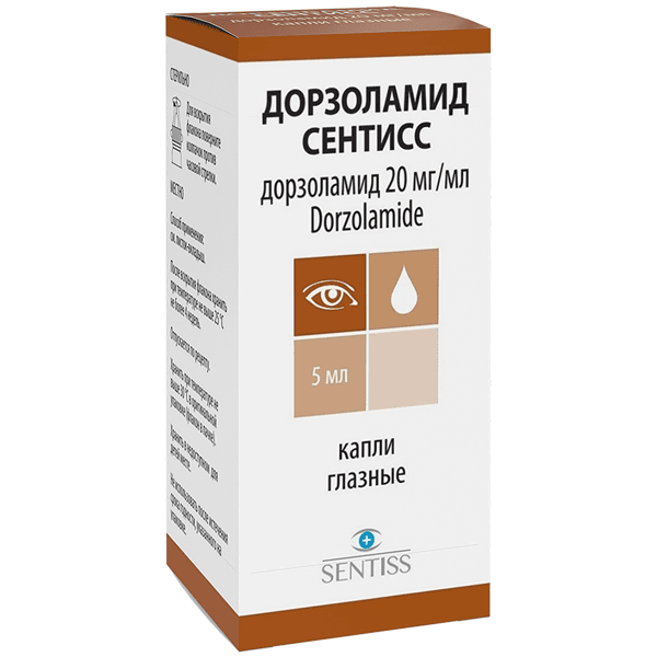 Дорзоламид Сентисс капли глазн. фл. 20мг/мл 5мл
