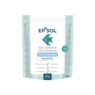 Эпсоль беби/Epsol baby Соль для ванн английская магниевая расслабляющая 500г