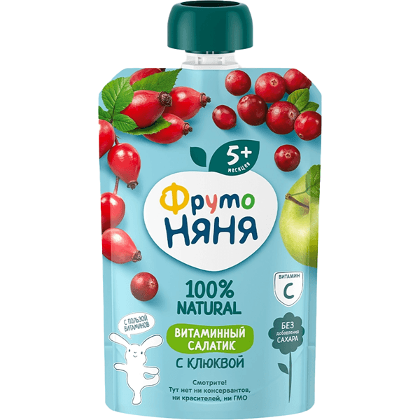 Фрутоняня Пюре витаминный салатик 90г