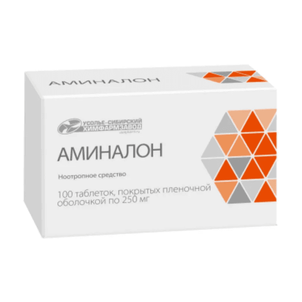 Аминалон табл. п.п.о. 250мг №100